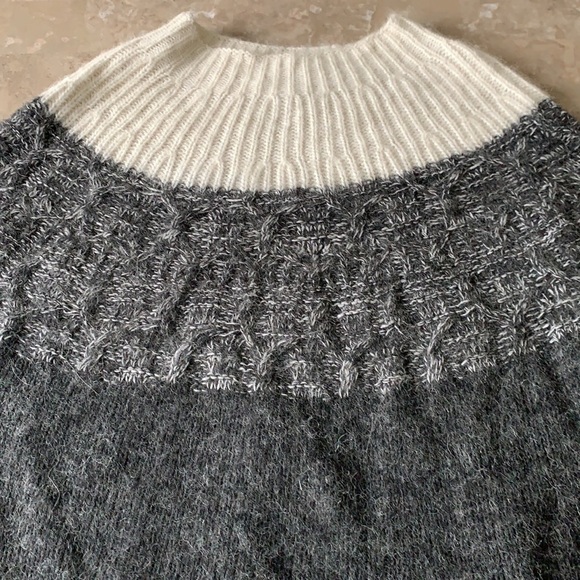 Anthropologie CHARLI Olli - Wool cashmere Ombre‎ Jumper Grey/Ivory sweater XS - Picture 9 of 10